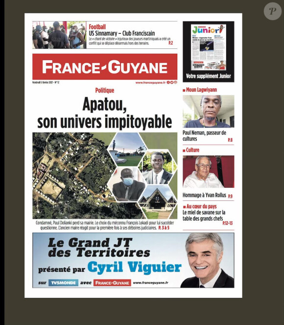 Cyril Viguer en couverture de France-Guyane