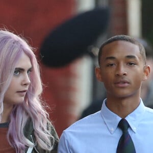 Exclusif - Cara Delevingne et Jaden Smith sur le tournage du film Life In a Year à Toronto, en mai 2017.