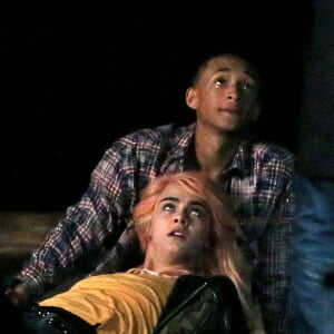 Exclusif - Cara Delevingne et Jaden Smith sur le tournage du film Life In a Year à Toronto, en mai 2017.