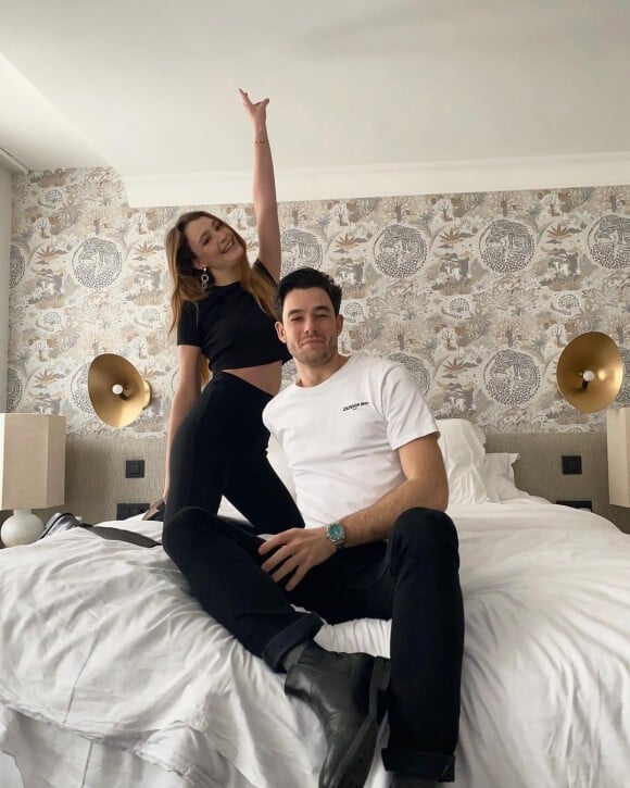 Rosalie Reichmann avec son compagnon Valentin, le 14 février 2021 sur Instagram