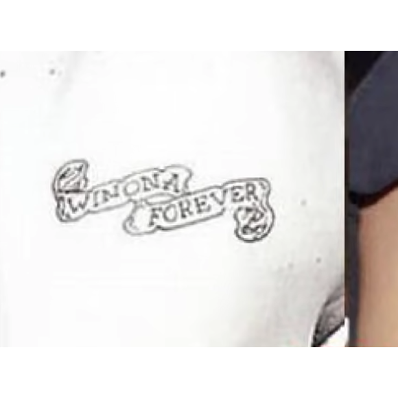 Le tatouage de Johnny Depp pour Winona Ryder.