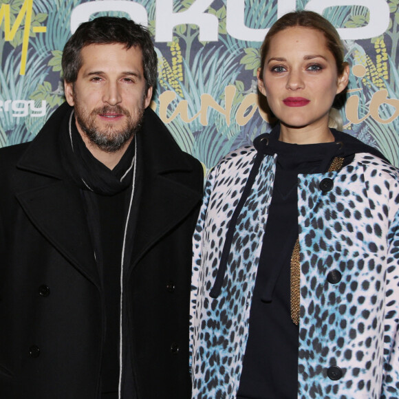 Exclusif - Guillaume Canet et sa compagne Marion Cotillard - Dîner de gala de la fondation Akuo suivi d'un concert privé de M.Chedid avec le collectif LAMOMALI au cabaret Lido, à Paris. © Denis Guignebourg/Bestimage 
