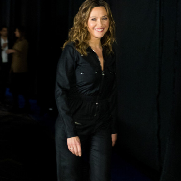 Exclusif - Sandrine Quétier - Backstage de l'enregistrement de l'émission "La Boîte à secrets 3" à Paris, présentée par F.Bollaert, et qui sera diffusée le 7 février sur France 3. © Tiziano Da Silva / Bestimage