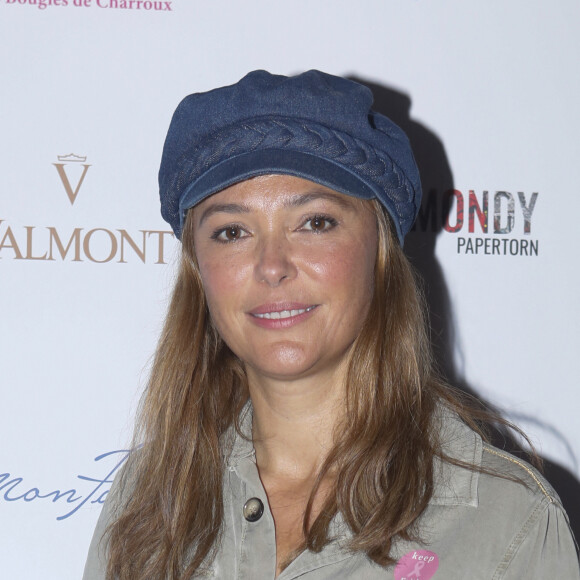 Exclusif - Sandrine Quétier - Photocall de la 6ème édition du cocktail "A Claudine" au profit de l'association "RoseUp" au restaurant "Mon Paris !" à Paris. Le 14 octobre 2019 © Christophe Clovis / Bestimage