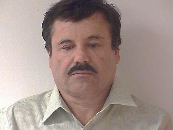 Mugshot du mexicain "El Chapo" Guzman, le plus grand des barons de la drogue le 25 février 2014. Le trafiquant de drogue le plus "puissant du monde", recherché par le Mexique et les Etats-Unis, Joaquin "Chapo" Guzman, chef du cartel de Sinaloa (nord-ouest), a été arrêté samedi à l'issue de 13 ans de cavale.