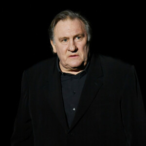 Exclusif - Gérard Depardieu chante "Barbara" sur la scène du palais des congrès Atlantia en pré-ouverture du 5ème festival du cinéma et musique de film de la Baule. © José Texeira/Bestimage