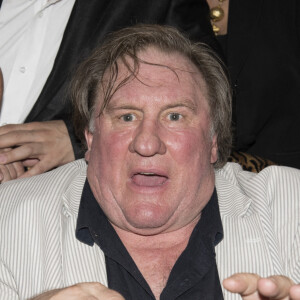 Gérard Depardieu à Buenos Aires après sa conférence de presse pour ses deux spectacles au Théatre Colon.