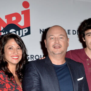 Michael Simeoni (Miko), Stéphanie Dunand, Sébastien Cauet, Guillaume Durand et Jean-François Legrand - Conférence de rentrée du Groupe NRJ au théâtre des Folies Bergère à Paris, le 16 septembre 2019. © Veeren/Bestimage