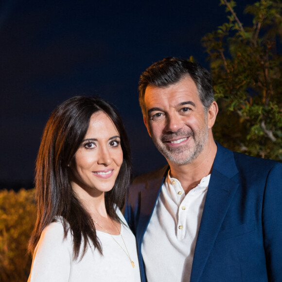 Fabienne Carat et Stéphane Plaza - Enregistrement de la 100ème émission "Recherche appartement ou maison", présentée par S.Plaza, qui sera diffusée le 20 janvier à 21h05 sur M6. Le 6 octobre 2020 © Tiziano da Silva / Bestimage