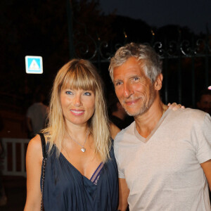 Nagui et sa femme Mélanie Page à la soirée d'ouverture du 34ème Festival de Ramatuelle. Le 1er août 2018 © Franz Chavaroche / Nice Matin / Bestimage