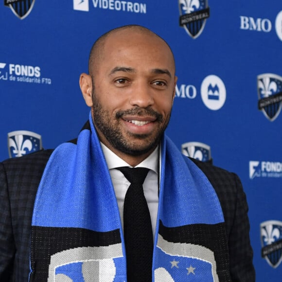 Thierry Henry lors de présentation à l'Impact Montréal le 18 novembre 2019.