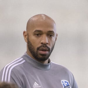 Thierry Henry à l'entraînement avec l'Impact Montréal le 14 janvier 2020.