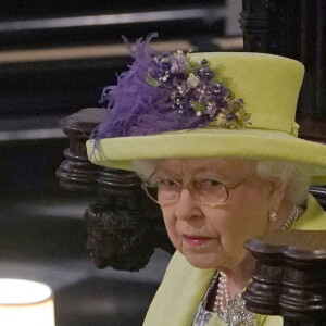 La reine Elizabeth II d'Angleterre et Le prince Philip, duc d'Edimbourg- Cérémonie de mariage du prince Harry et de Meghan Markle en la chapelle Saint-George au château de Windsor, Royaume Uni, le 19 mai 2018.