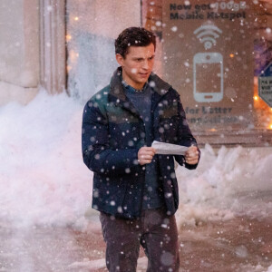 Exclusif - Tom Holland - Tournage du film "Spider-Man 3" à New York, le 15 janvier 2021.