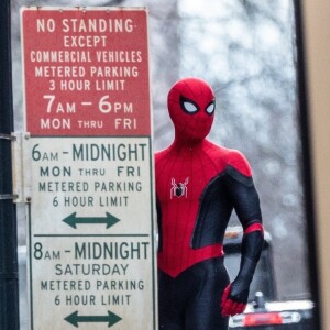 Exclusif - Tom Holland est sur le tournage de Spider Man à Atlanta le 16 janvier 2021.