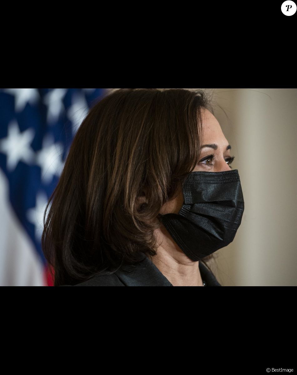 La vice-présidente des Etats-Unis Kamala Harris au département d'Etat à Washington.