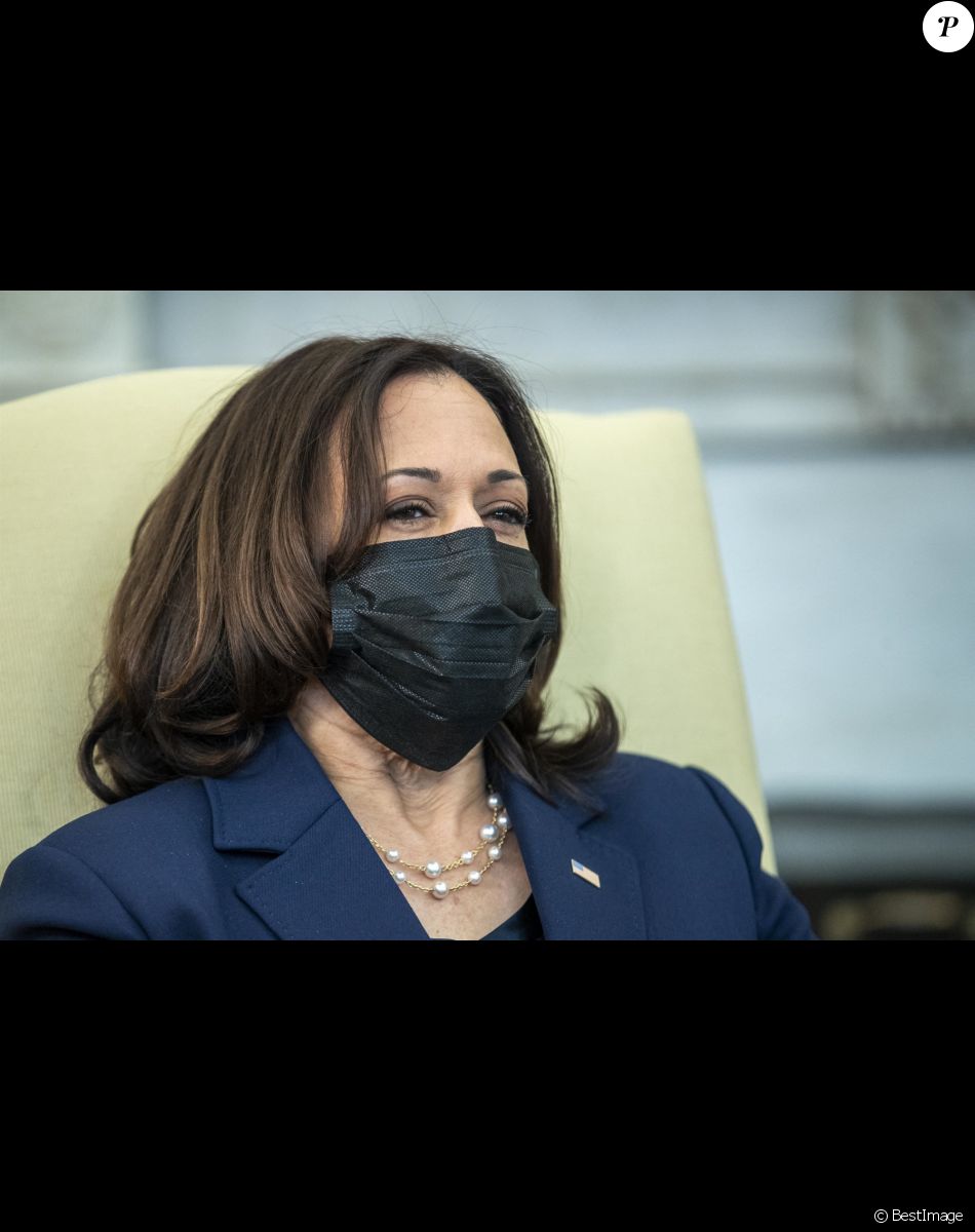 Kamala Harris, vice présidente des Etats-Unis Le président des États-Unis, Joe Biden, participe à un briefing économique avec la secrétaire américaine au Trésor Janet Yellen dans le bureau ovale de la Maison Blanche. La secrétaire Yellen, lors de son audience de confirmation, a déclaré que la valeur du dollar américain et des autres devises devrait être déterminée par les marchés. Washington le 29 janvier 2021.
