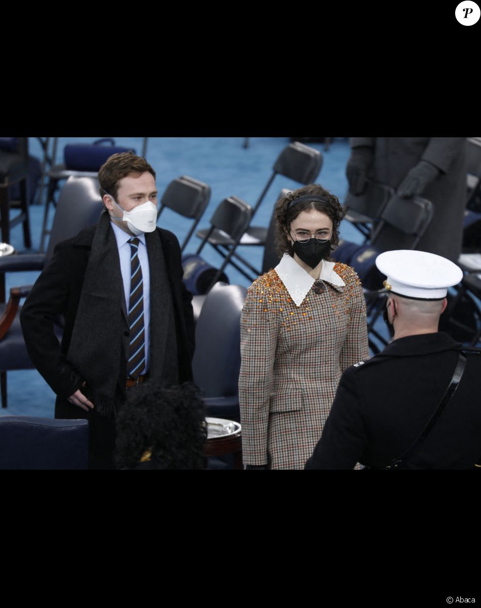 Ella Emhoff lors de l'investiture de Kamala Harris, le 20 janvier 2021. @William Bretzger-USA TODAY/ABACAPRESS.COM