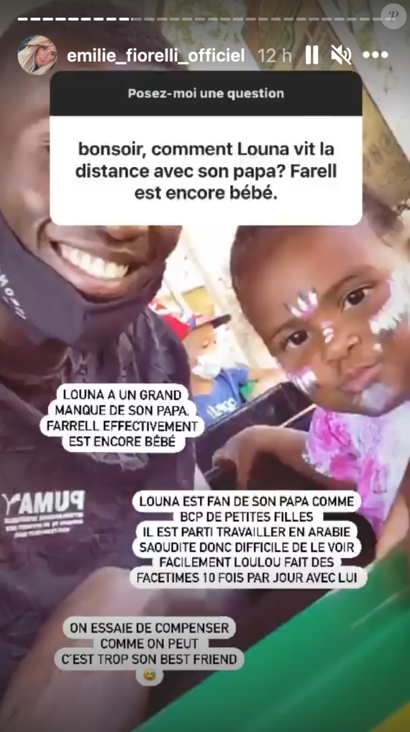 M'Bayne Niang séparé de ses deux enfants et d'Emilie Fiorelli à cause de sa carrière professionnelle - Instagram