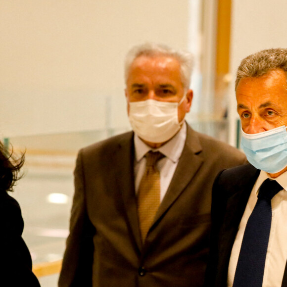 Nicolas Sarkozy - Verdict final dans "Affaires des écoutes" : reprise du procès de Nicolas Sarkozy pour "corruption" et "trafic d'influence" dans l'affaire des écoutes par la 32ème chambre correctionnelle du tribunal de Paris, France, le 1er mars 2021. © Christophe Clovis/Bestimage 