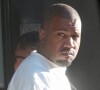 Exclusif - Kanye West semble très fatigué à son arrivée au travail à Malibu, Los Angeles, Californie, Etats-Unis, le 17 février 2021. Kanye West lutte encore contre son divorce avec Kim Kardashian.