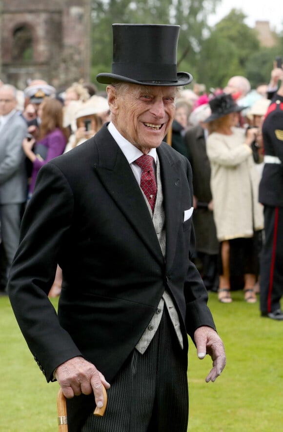 Le prince Philip, duc d'Edimbourg, lors de la Garden Party au palais d'Holyroodhouse à Edimbourg. Le 4 juillet 2017