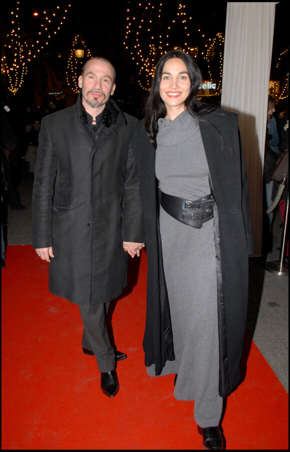 Florent Pagny et sa femme Azucena - Soirée pour le Festival international du cinéma latino-américain. Paris.