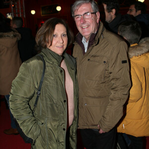 Bernard Menez et sa femme Angèle - 21ème arbre de Noël de l'association "Citéstars" au cirque Phénix en présence de 150 enfants défavorisés à Paris, le 12 janvier 2020. © JLPPA/Bestimage