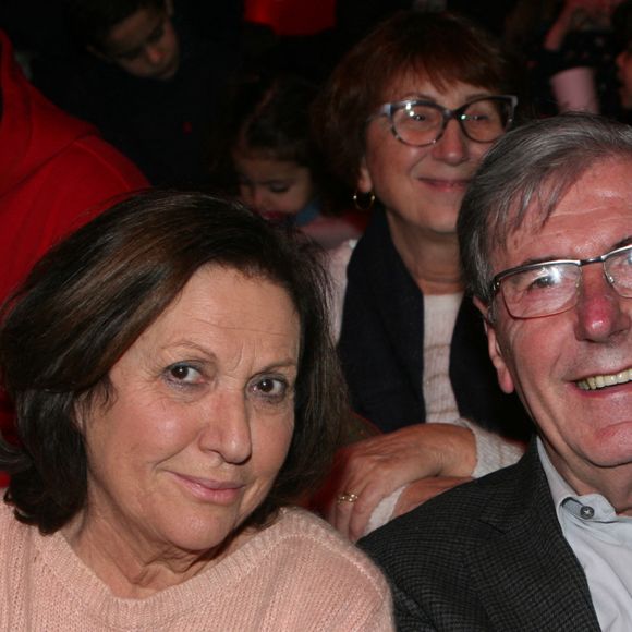 Bernard Menez et sa femme Angèle - 21ème arbre de Noël de l'association "Citéstars" au cirque Phénix en présence de 150 enfants défavorisés à Paris, le 12 janvier 2020. © JLPPA/Bestimage