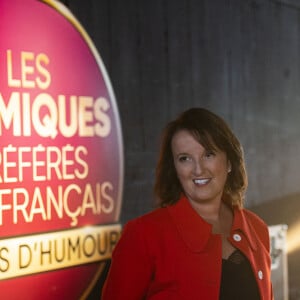 Exclusif - Anne Roumanoff - Backstage de l'enregistrement de l'émission "Les comiques préférés des français" au Dôme des Sports. Le 21 septembre 2020 © Pierre Perusseau / Bestimage 