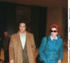 Gérard Lanvin et sa femme Jennifer assistent à un défilé de mode à Paris 