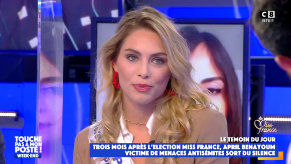 April Benayoum (Miss Provence) revient sur les attaques antisémites dont elle a été victime lors de la cérémonie Miss France - Touche pas à mon poste, C8