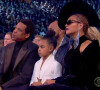 Beyoncé, Jay-Z et leur fille Blue Ivy lors de la 60ème soirée annuelle des Grammy Awards.