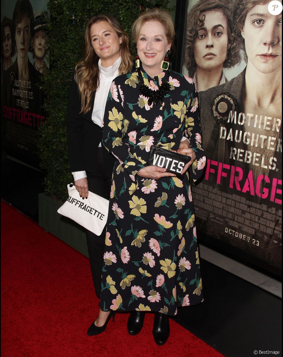 Meryl Streep et sa fille Grace Gummer à Los Angeles le 20 octobre 2015.