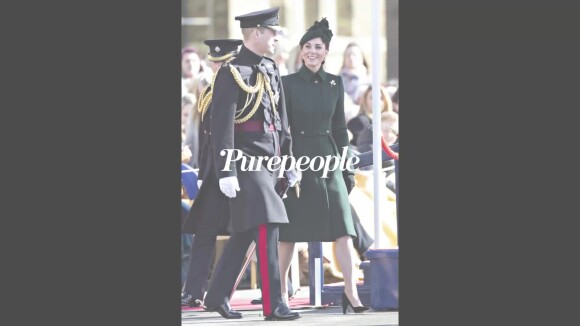 Kate Middleton, le sourire en dépit du scandale : total-look vert fluo avec William
