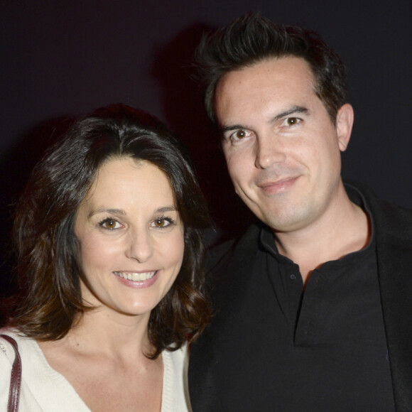 Faustine Bollaert et son mari Maxime Chattam - Soirée de lancement J-68 de la 95e édition du Prix d'Amérique Opodo à l'Hippodrome de Paris-Vincennes. Le 24 novembre 2015. © Guirec Coadic/Bestimage