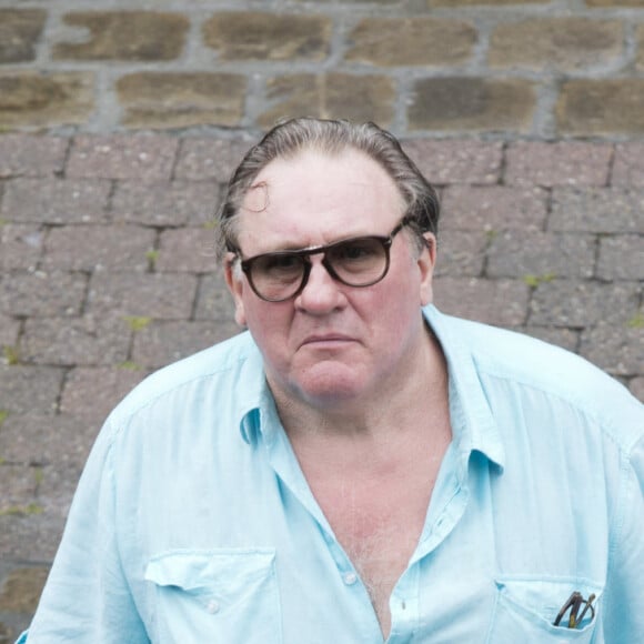 Gerard Depardieu organise une pendaison de cremaillère dans sa propriété de Néchin en Belgique, "La Villa White Cloud". Le 24 août 2013.