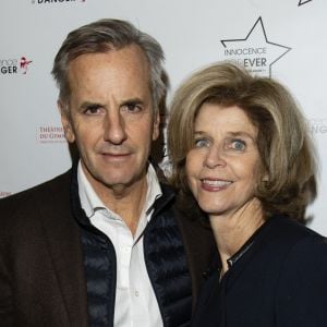 Bernard de La Villardière et sa femme Anne - Photocall de la soirée Innocence Forever au théâtre du gymnase à Paris. © Cyril Moreau-Pierre Perusseau/Bestimage