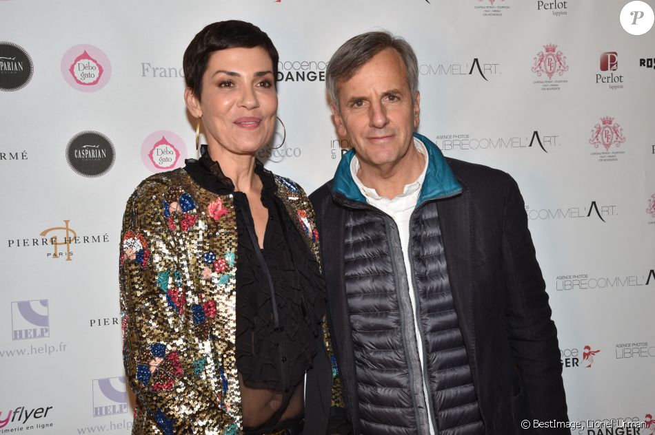 Cristina Cordula et Bernard de La Villardière - 15 ans de l'association "Innocence en Danger" au théâtre des Variétés à Paris, le 11 avril 2016. © Lionel Urman/Bestimage