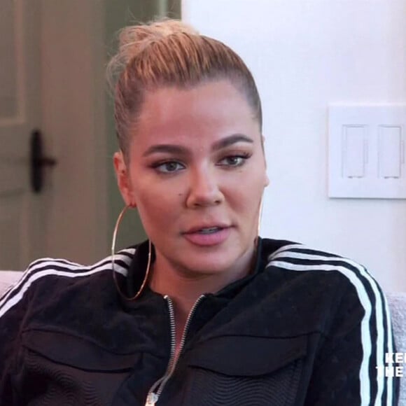 Khloé Kardashian dans "L'Incroyable famille Kardashian", le 9 avril 2020.