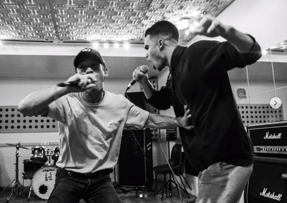 Sandor Funtek et Theo Christine photographiés par Gianni Giardinelli. Octobre 2019.