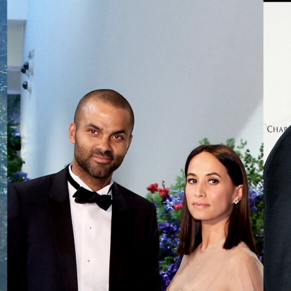 Tony Parker, marié et divorcé deux fois avec Axelle Francine (au milieu) et Eva Longoria (à droite), vient d'officialiser sa nouvelle relation avec Alizé Lim.