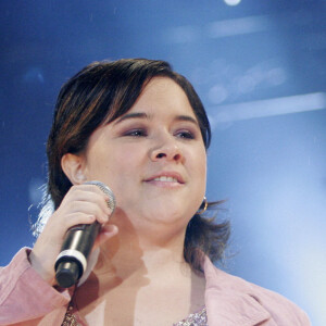 Magalie Vaé - Concert live sur la Promenade des Anglais de Nice. Le 29 janvier 2006. @Gerald Holubowicz/ABACAPRESS.COM
