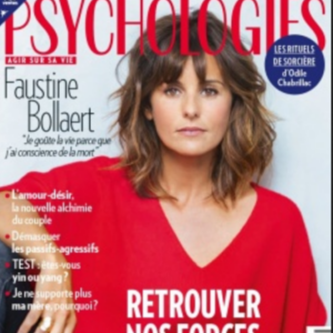 Faustine Bollaert fait la couverture du dernier numéro de "Psychologies Magazine"