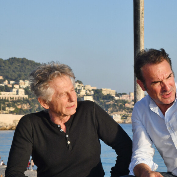 Roman Polanski et Jean Dujardin - Clôture de la 1ère édition du Festival Ciné Roman à Nice le 26 octobre 2019. © Bruno Bebert / Bestimage