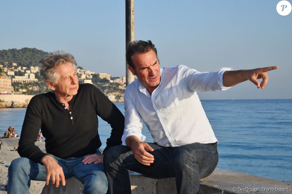 Roman Polanski et Jean Dujardin - Clôture de la 1ère édition du Festival Ciné Roman à Nice le 26 octobre 2019. © Bruno Bebert / Bestimage