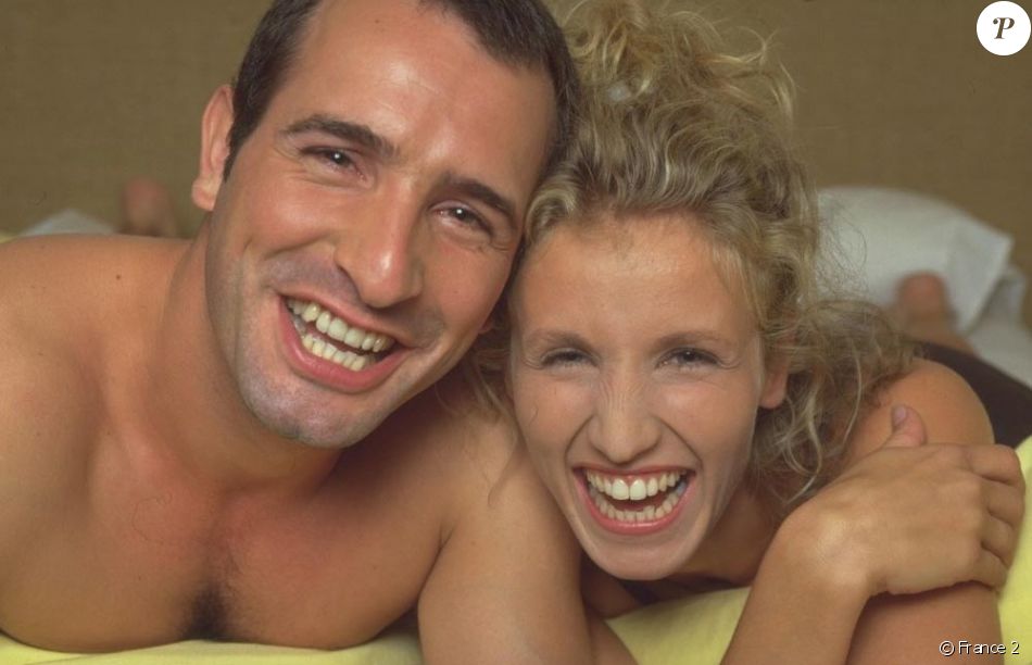 Alexandra Lamy et Jean Dujardin dans "Un gars, une fille", sur France 2.