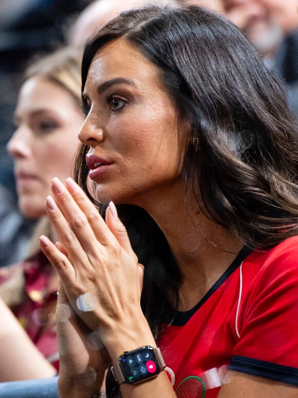 Jade Foret (Lagardère) assiste au match "Benoît Paire - Gaël Monfils (4/6-6/7)" lors du tournoi Rolex Paris Masters 2019, le 30 octobre 2019. © Perusseau-Veeren/Bestimage 