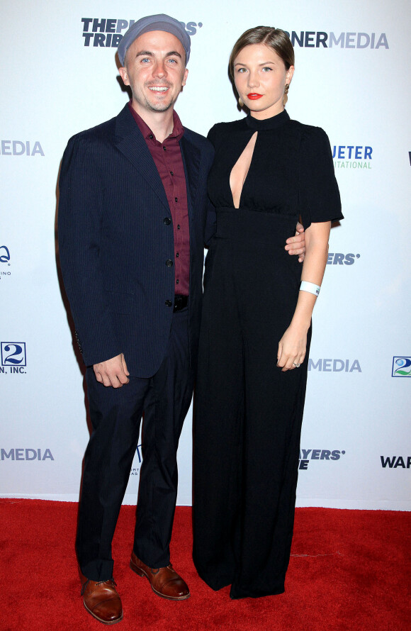 Frankie Muniz et sa femme Paige Price - Photocall de la soirée Derek Jeter Celebrity Invitational Gala, Las Vegas. 