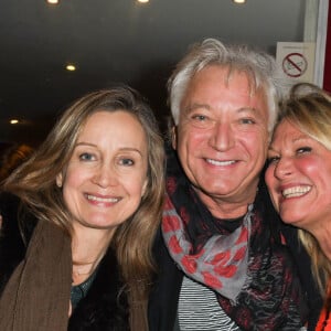 Catherine Marchal, Laurent Boyer et Krystel Moscato -  Spectacle de Vincent Moscato "Complètement Jojo" au théâtre du Gymnase. Paris, le 10 avril 2019. © Guirec Coadic/Bestimage